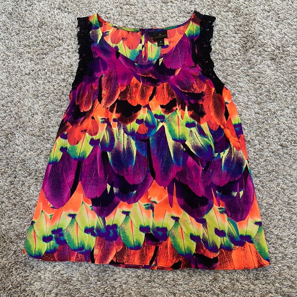 Beautiful rainbow/neon top